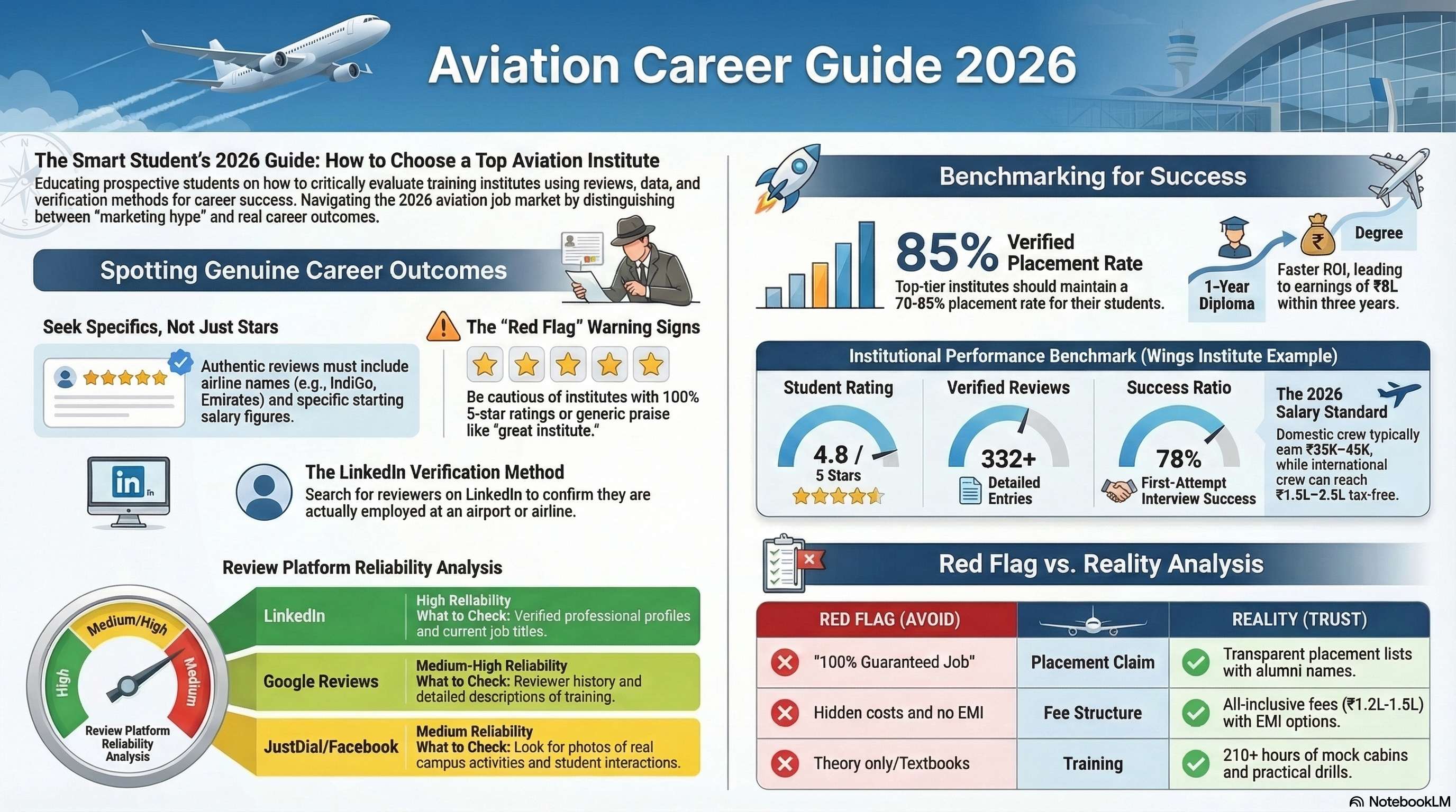 Ground Staff Training Institute Reviews 2026: How to Evaluate Before Enrolling - Ground Staff career guide from Wings Institute Vadodara Gujarat